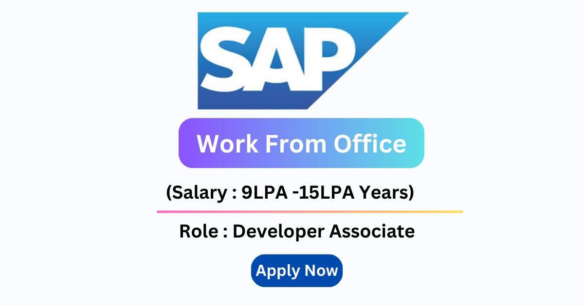 SAP Company is Hiring for Developer Associate